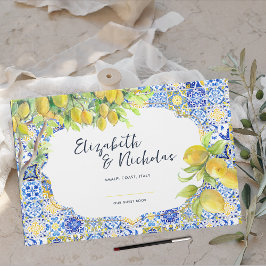 Livro De Visitas Costa Amalfitana | Azulejos de Limão Mediterrâneo