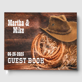 Livro De Visitas Country Western Weding Guest Book