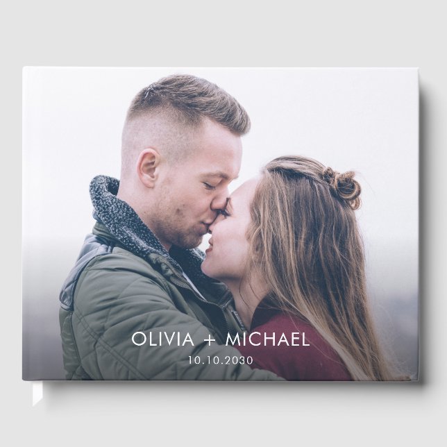 Livro De Visitas Couple Photo Keepsake Book (Frente)
