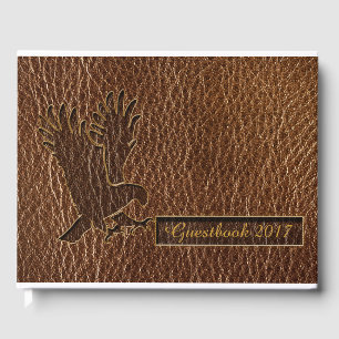 Livro De Visitas Couro-Olhar Eagle