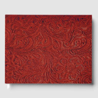 Couro Vermelho Rústico (Faux)