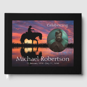 Livro De Visitas Cowboy Soldado sobre Celebração de Cavalos da Vida