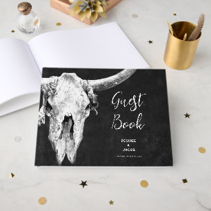 Livro De Visitas Cravo do Touro Preto e Branco do Rodeio Country We