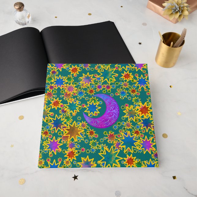 Livro De Visitas Crepúsculo da Lua Mística (Frente aberta)