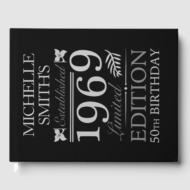 Livro De Visitas Criado em 1969, 50º Aniversário (Frente)