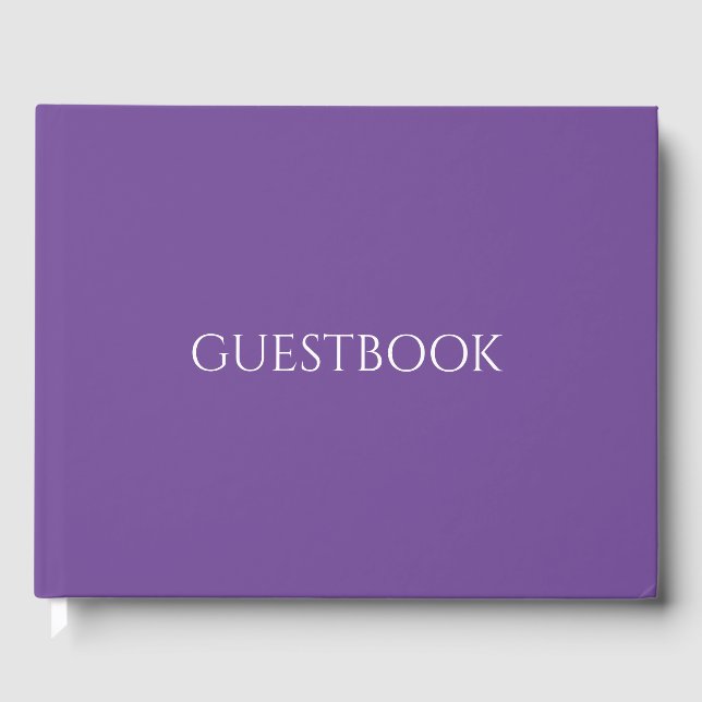 Livro De Visitas Crie o Seu Próprio - Roxo (Frente)