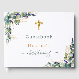Livro De Visitas Cristening eucalyptus greenery fotografia personal