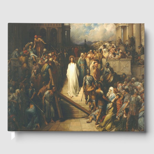 Livro De Visitas Cristo Saindo de Praetorium - Gustave Dore (Frente)