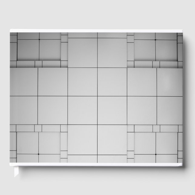 Livro De Visitas Cubos abstrato (Frente)