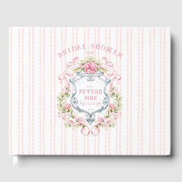 Livro De Visitas Cume Elegante de Chuveiro de Noiva com Floral