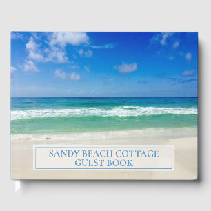 Livro De Visitas Custom Beach House Belo Oceano Fotografia