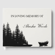 Custom Funeral and Memorial Minimal Sign-in