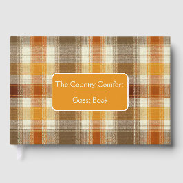Livro De Visitas Custom Guest Book Gingham Style Vacation Rentals