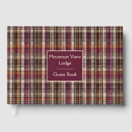 Livro De Visitas Custom Guest Book Gingham Style Vacation Rentals