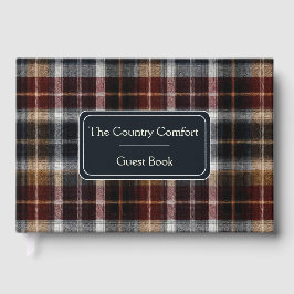 Livro De Visitas Custom Guest Book Gingham Style Vacation Rentals