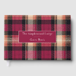 Livro De Visitas Custom Guest Book Gingham Style Vacation Rentals