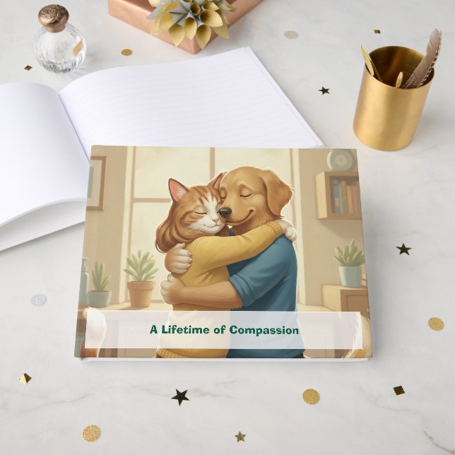 Livro De Visitas Custom Veterinary Retirement & Event Guest Book (Frente aberta)