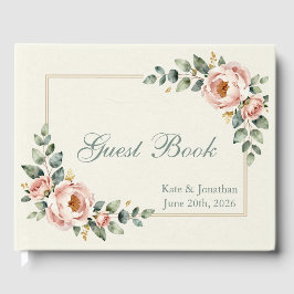 Livro De Visitas Customizable Floral Wedding