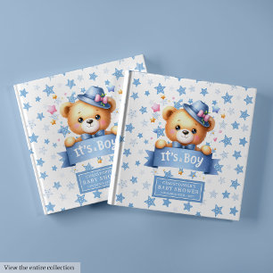 Livro De Visitas Cute É um chá de fraldas de ursos de peluche