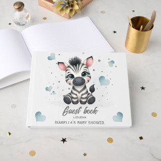 Livro De Visitas cute little zebra