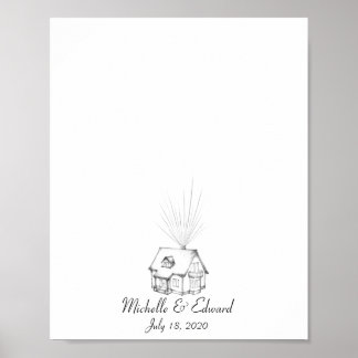 Livro de Visitas da Casa com Impressão Digital