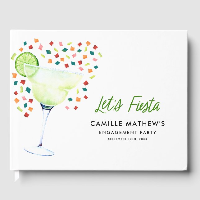 Livro de Visitas da Festa de Engajamento Let's Fie (Frente)