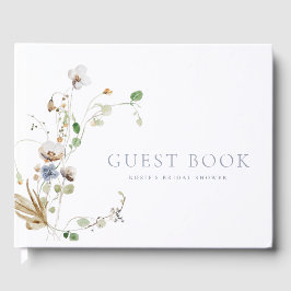 Livro De Visitas Daîdflower Wildflower Dusty Blue
