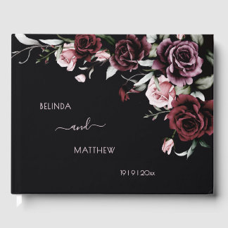 Livro De Visitas Dark Romantic Roses | Wedding