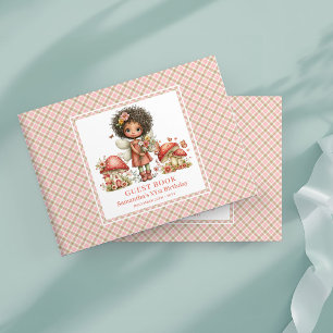 Livro de Visitas de Aniversário com Deliciosas Flo