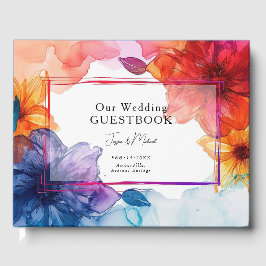 Livro de Visitas de Casamento Azul Anemone Dreamsc