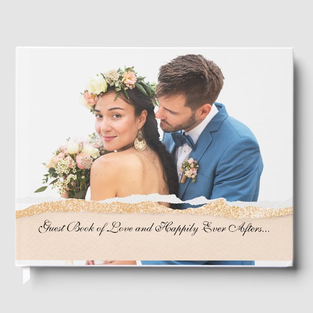 Livro de Visitas de Casamento com Foto Personaliza (Frente)