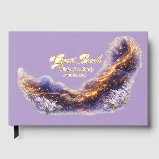 Livro de Visitas de Casamento Elegante Celestial R