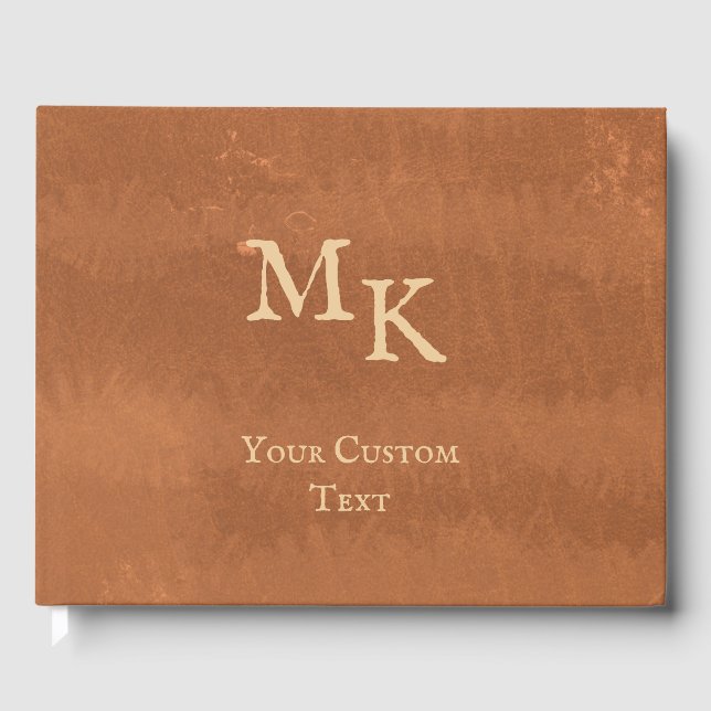 Livro de Visitas de Casamento em Couro Sintético V (Frente)