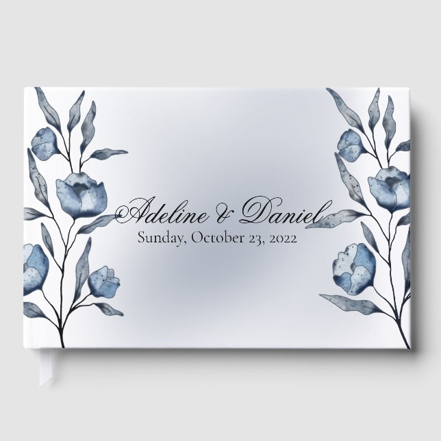 Livro de Visitas de Casamento Indigo Romance (Frente)
