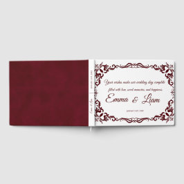 Livro de Visitas de Casamento Mexicano Rústico
