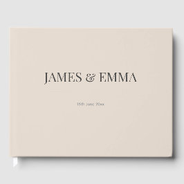Livro de Visitas de Casamento Minimalista Soft Lat