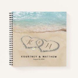 Livro de Visitas de Casamento na Praia Tropical