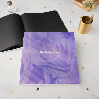 Livro de Visitas de Casamento Rosa Lavanda Roxo El