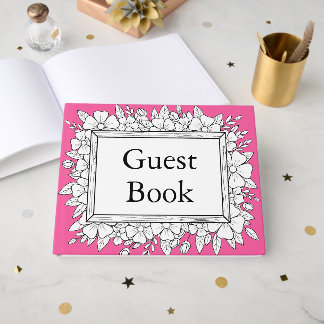 livro de visitas de casamento simples