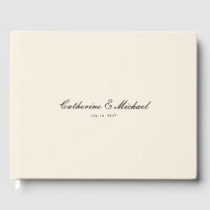 Livro de Visitas de Casamento Simples e Bonito em