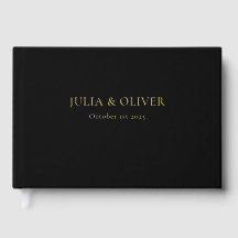 Livro de Visitas de Casamento Simples, Linen de Vi