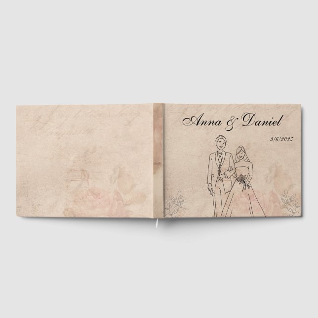 Livro de Visitas de Casamento Vintage (Completo)