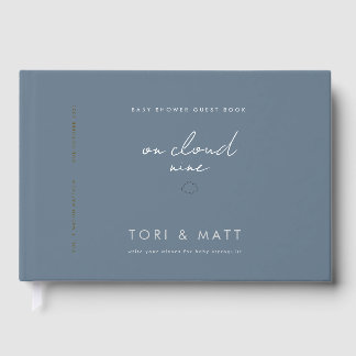 Livro de Visitas de Chá de Bebê - Tema Nuvem