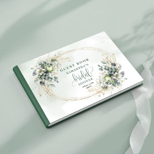 Livro de Visitas de Chá de Noiva Botânico Verde Br