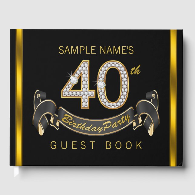 Livro de visitas de festa de 40 anos (Frente)