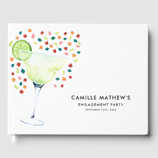 Livro de Visitas de Festa de Compromisso Fiesta (Frente)