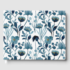 Livro de Visitas de Flores Aquarela