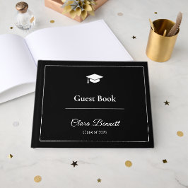 Livro de Visitas de Formatura Preto e Branco Moder
