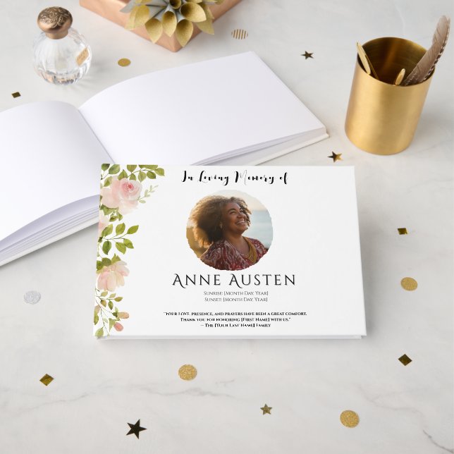 Livro de Visitas de Funeral (Frente aberta)