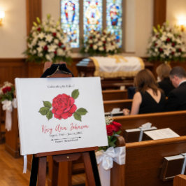 Livro de Visitas de Memorial de Funeral Personaliz